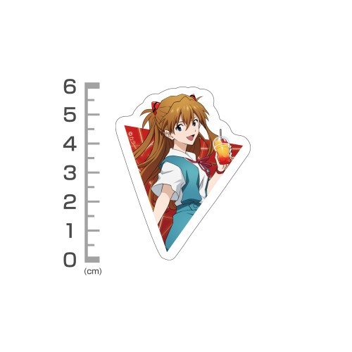 EVANGELION 描き下ろし 式波・アスカ・ラングレー ミニステッカーセット 制服Ver. Image 2 | AniSmile