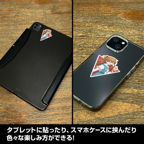EVANGELION 描き下ろし 式波・アスカ・ラングレー ミニステッカーセット 制服Ver. Image 3 | AniSmile