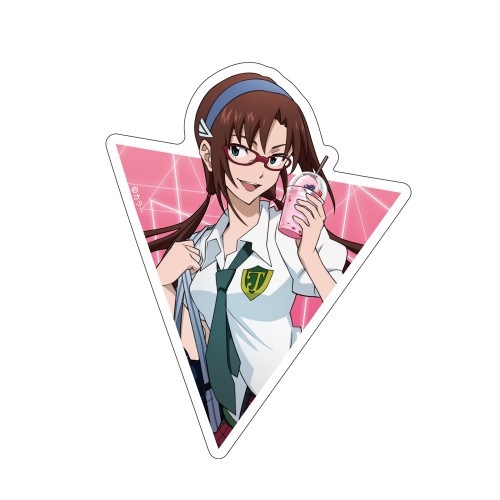 EVANGELION 描き下ろし 真希波・マリ・イラストリアス 屋外対応ステッカー 制服Ver. Image 2 | AniSmile