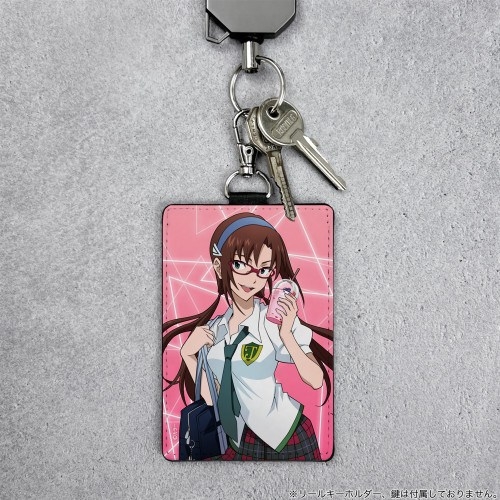 EVANGELION 描き下ろし 真希波・マリ・イラストリアス パスケース(ナスカン付き) 制服Ver. 图片 2 | AniSmile