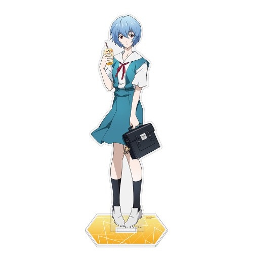 EVANGELION 描き下ろし 綾波レイ アクリルスタンド(大) 制服Ver. - AniSmile