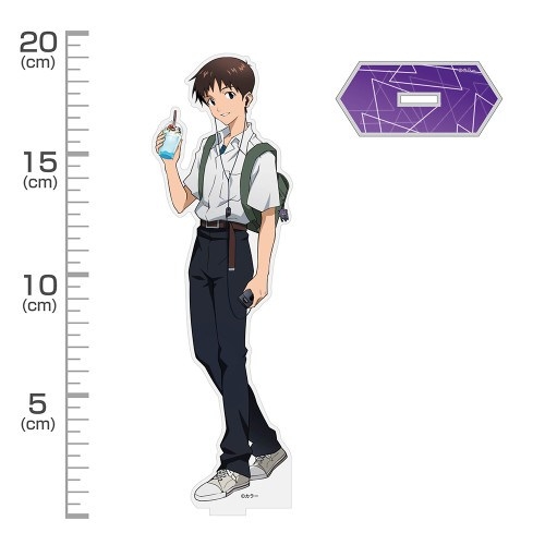 EVANGELION 描き下ろし 碇シンジ アクリルスタンド(大) 制服Ver. 图片 2 | AniSmile