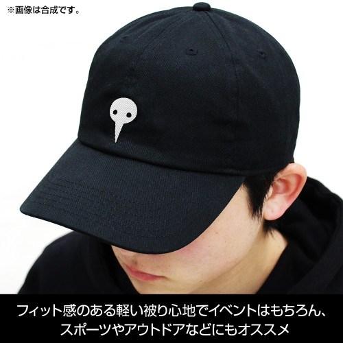 EVANGELION 使徒 刺繍ローキャップ/BLACK 画像 3 | AniSmile