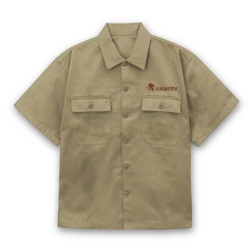 EVANGELION NERV ワークシャツ/SAND KHAKI-XXL 画像 3 | AniSmile