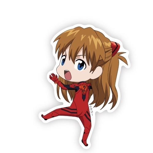 EVANGELION つかまれ!式波・アスカ・ラングレー(マグネット) 画像 2 | AniSmile