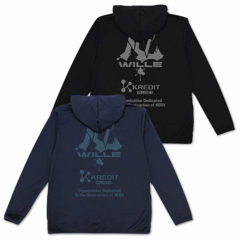 EVANGELION WILLE&KREDIT 薄手ドライパーカー/BLACK-XL - 公式商品画像 | AniSmile