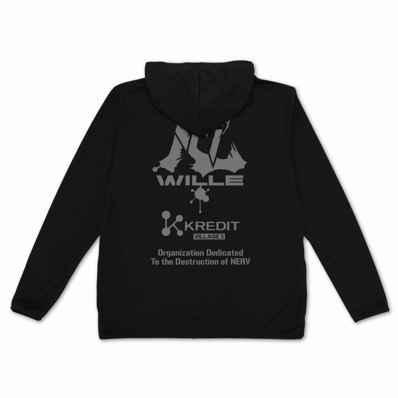 EVANGELION WILLE&KREDIT 薄手ドライパーカー/BLACK-L 画像 3 | AniSmile