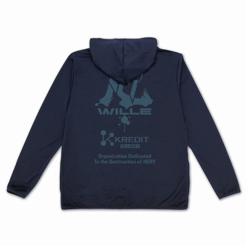 EVANGELION WILLE&KREDIT 薄手ドライパーカー/NAVY-XXL 画像 3 | AniSmile