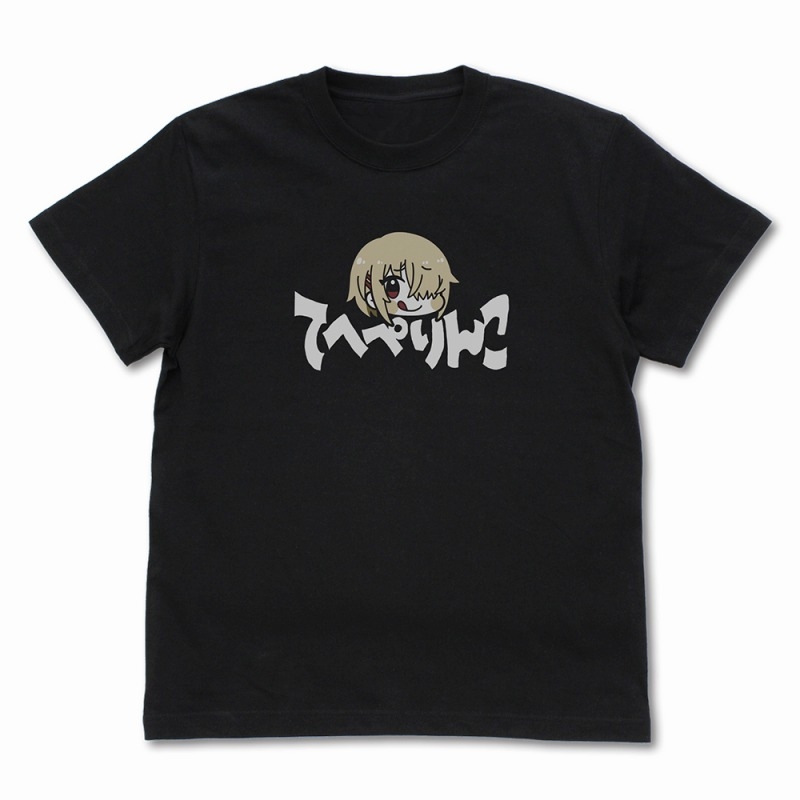 ヘブンバーンズレッド 月歌の「てへぺりんこ」 Tシャツ/BLACK-M - 公式商品画像 | AniSmile