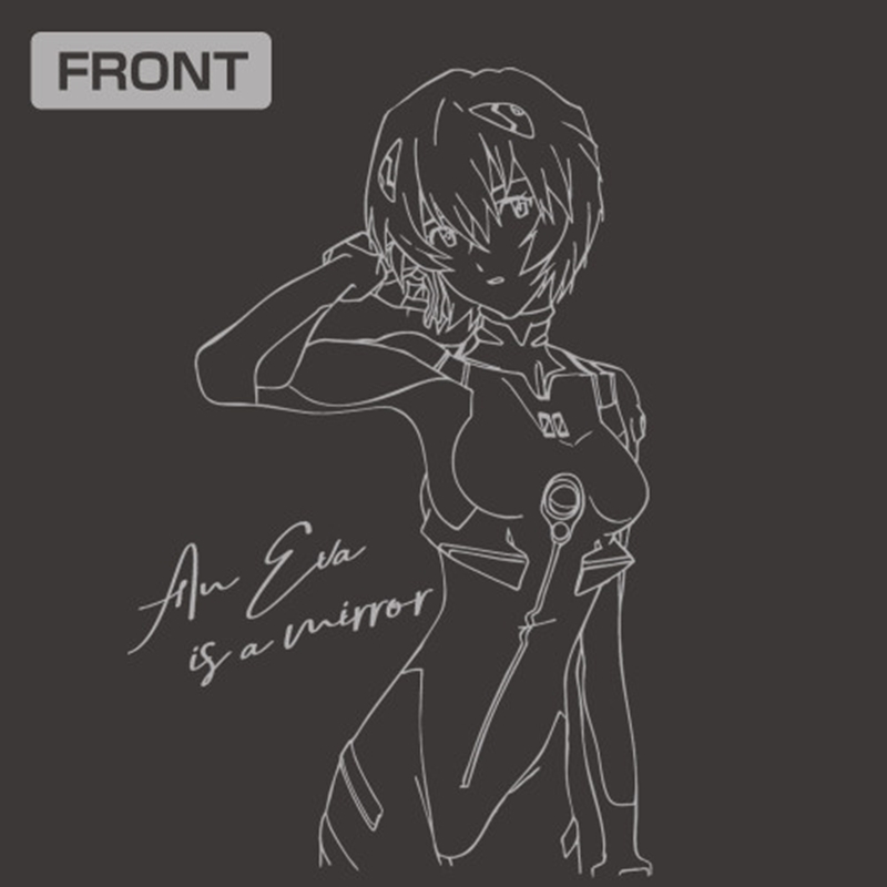 EVANGELION 綾波レイ 袖リブロングスリーブTシャツ/SUMI-S 画像 3 | AniSmile