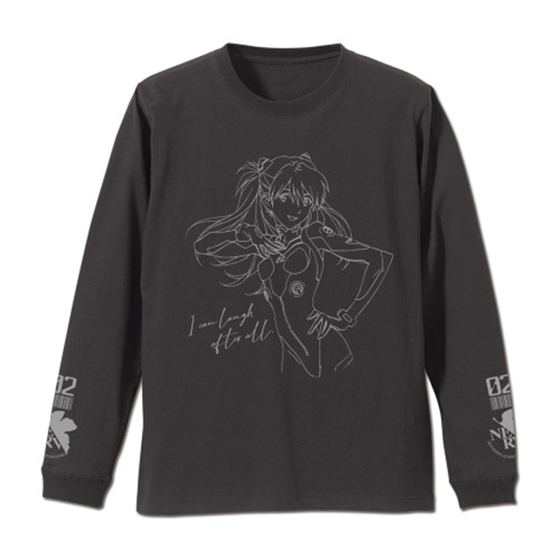 EVANGELION 式波・アスカ・ラングレー 袖リブロングスリーブTシャツ/SUMI-S 画像 2 | AniSmile