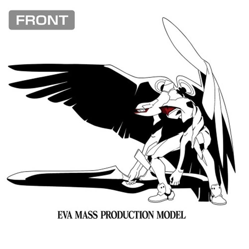 EVANGELION 『新世紀エヴァンゲリオン劇場版』EVA量産機 Tシャツ/WHITE-M 画像 2 | AniSmile