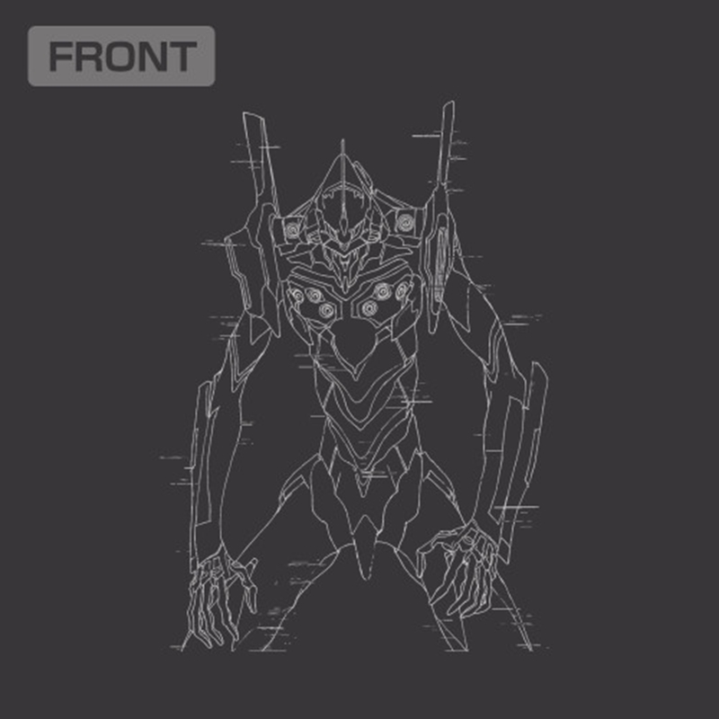 EVANGELION エヴァ初号機 袖リブロングスリーブTシャツ/SUMI-S 画像 3 | AniSmile