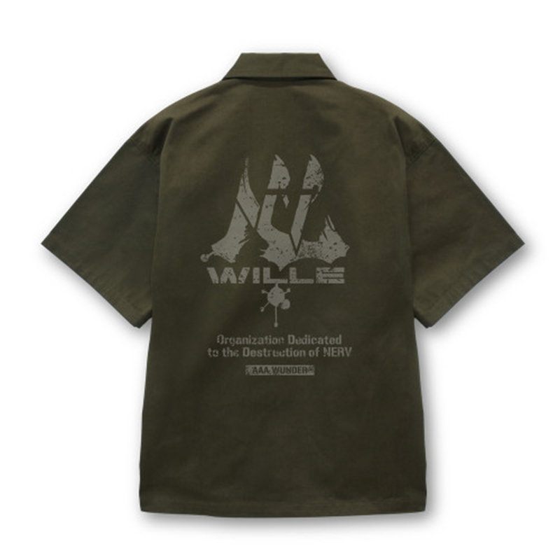 EVANGELION WILLE ワークシャツ/MOSS-XXL 画像 2 | AniSmile