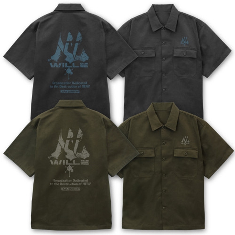 EVANGELION WILLE ワークシャツ/MOSS-L - 公式商品画像 | AniSmile
