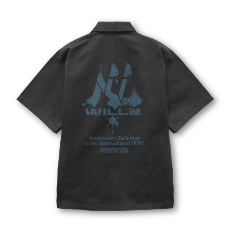 EVANGELION WILLE ワークシャツ/GRAY-XL 画像 2 | AniSmile