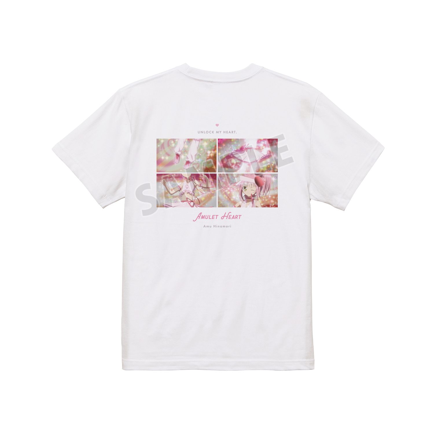 TVアニメ『しゅごキャラ!』 アミュレットハート アンロック場面写Tシャツメンズ(サイズ/S) - AniSmile