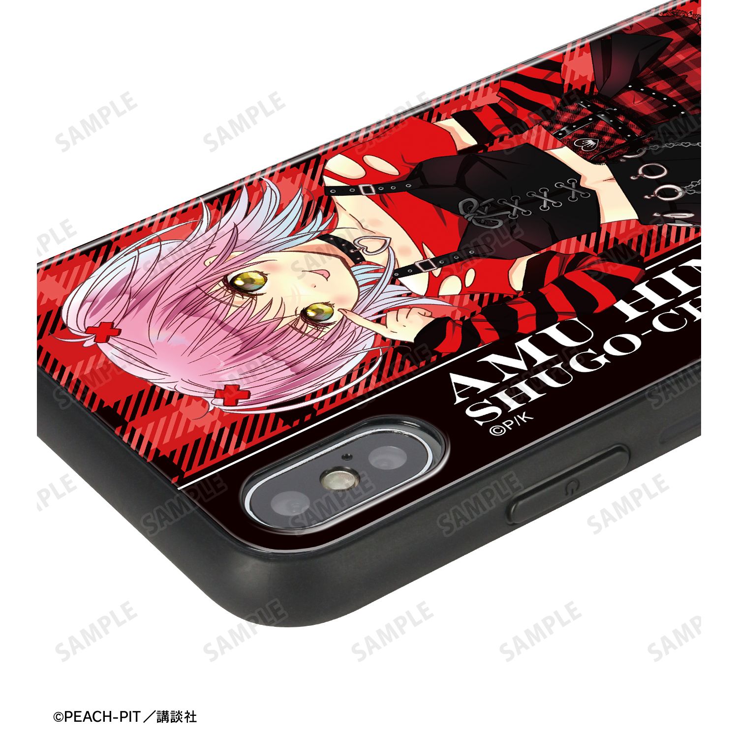 『しゅごキャラ!』 PEACH-PIT先生 描き下ろし 日奈森あむ ゴスパンクver. 強化ガラスiPhoneケース(対象機種/iPhone 7/8/SE2/SE3) 画像 4 | AniSmile
