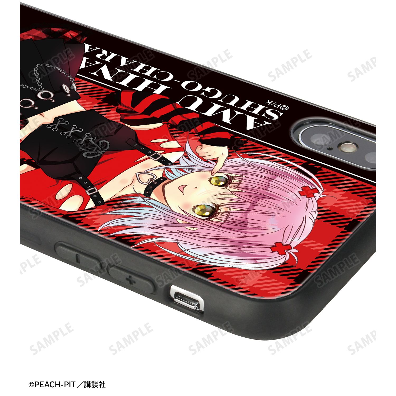『しゅごキャラ!』 PEACH-PIT先生 描き下ろし 日奈森あむ ゴスパンクver. 強化ガラスiPhoneケース(対象機種/iPhone 13 mini) 画像 4 | AniSmile