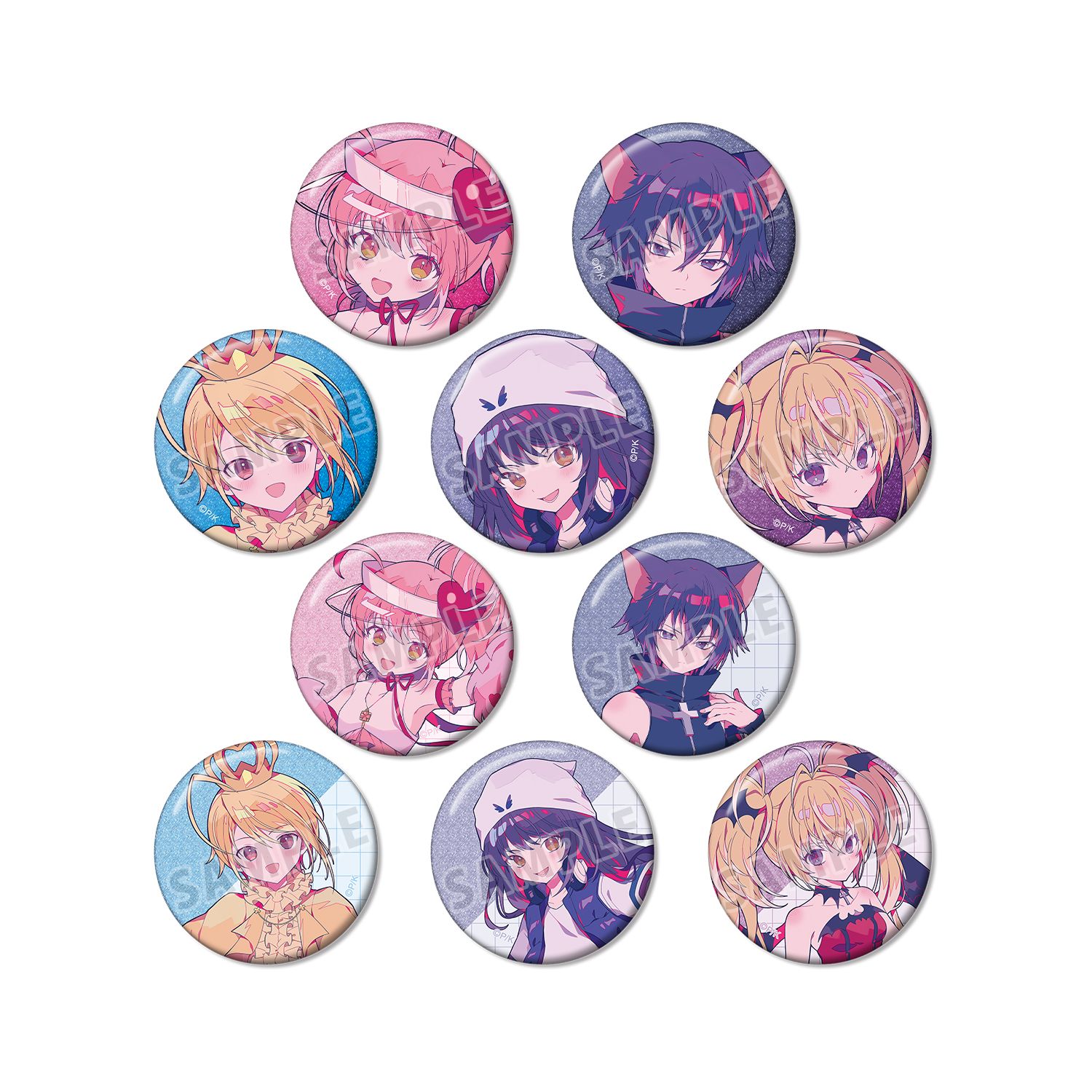 『しゅごキャラ!』 夢ノ内さんイラスト キャラなりver. トレーディンググリッター缶バッジ(単位/単品) - 公式商品画像 | AniSmile