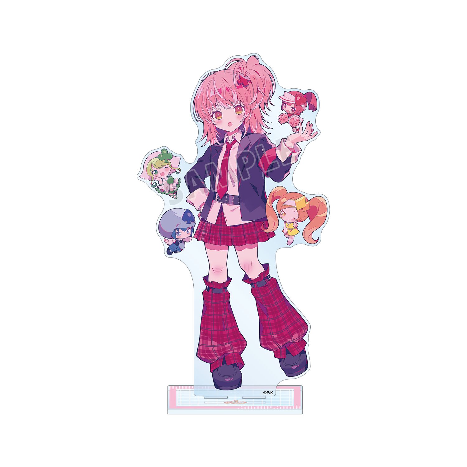 『しゅごキャラ!』 夢ノ内さんイラスト 日奈森 あむ 制服ver. 特大アクリルスタンド 画像 2 | AniSmile