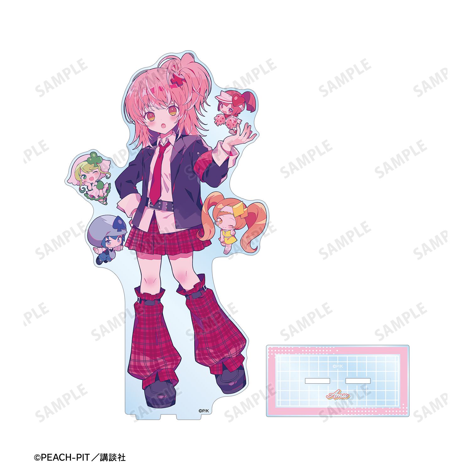 『しゅごキャラ!』 夢ノ内さんイラスト 日奈森 あむ 制服ver. 特大アクリルスタンド 画像 3 | AniSmile