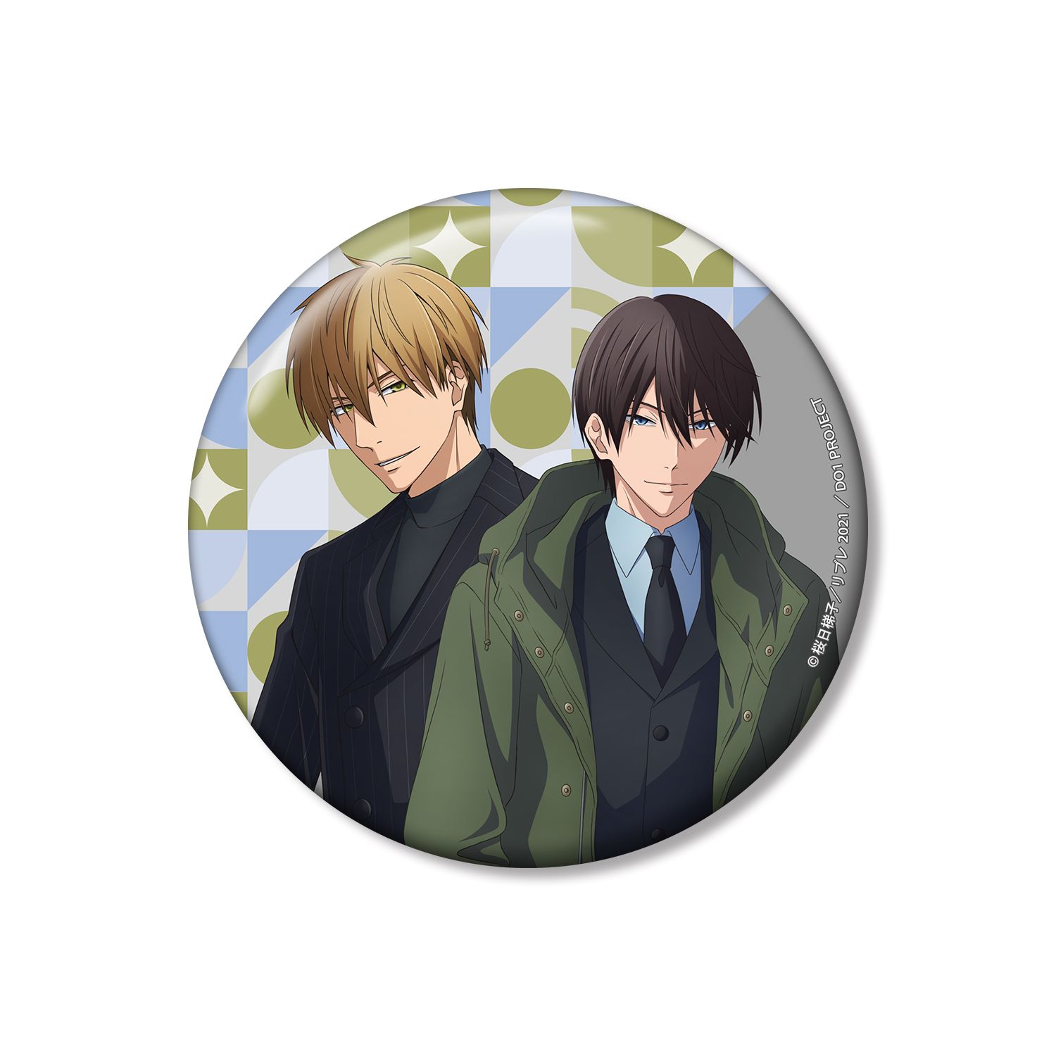 「劇場版 抱かれたい男1位に脅されています。~スペイン編~」 描き下ろし 東谷准太&西條高人 スーツver. 100mm缶バッジ - 公式商品画像 | AniSmile