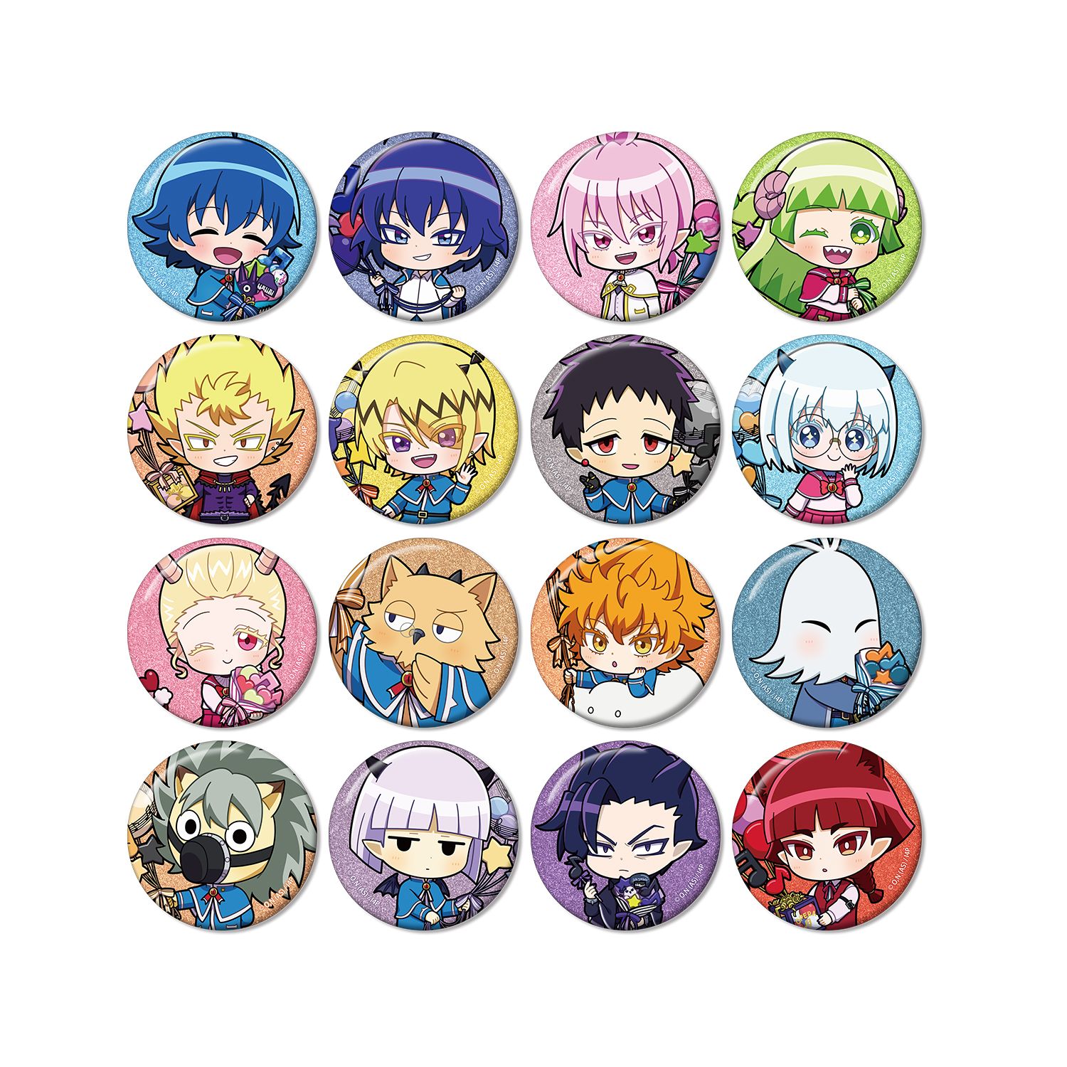 アニメ「魔入りました!入間くん」 音符バルーンver. トレーディング ちびキャラ グリッター缶バッジ(単位/単品) - 公式商品画像 | AniSmile