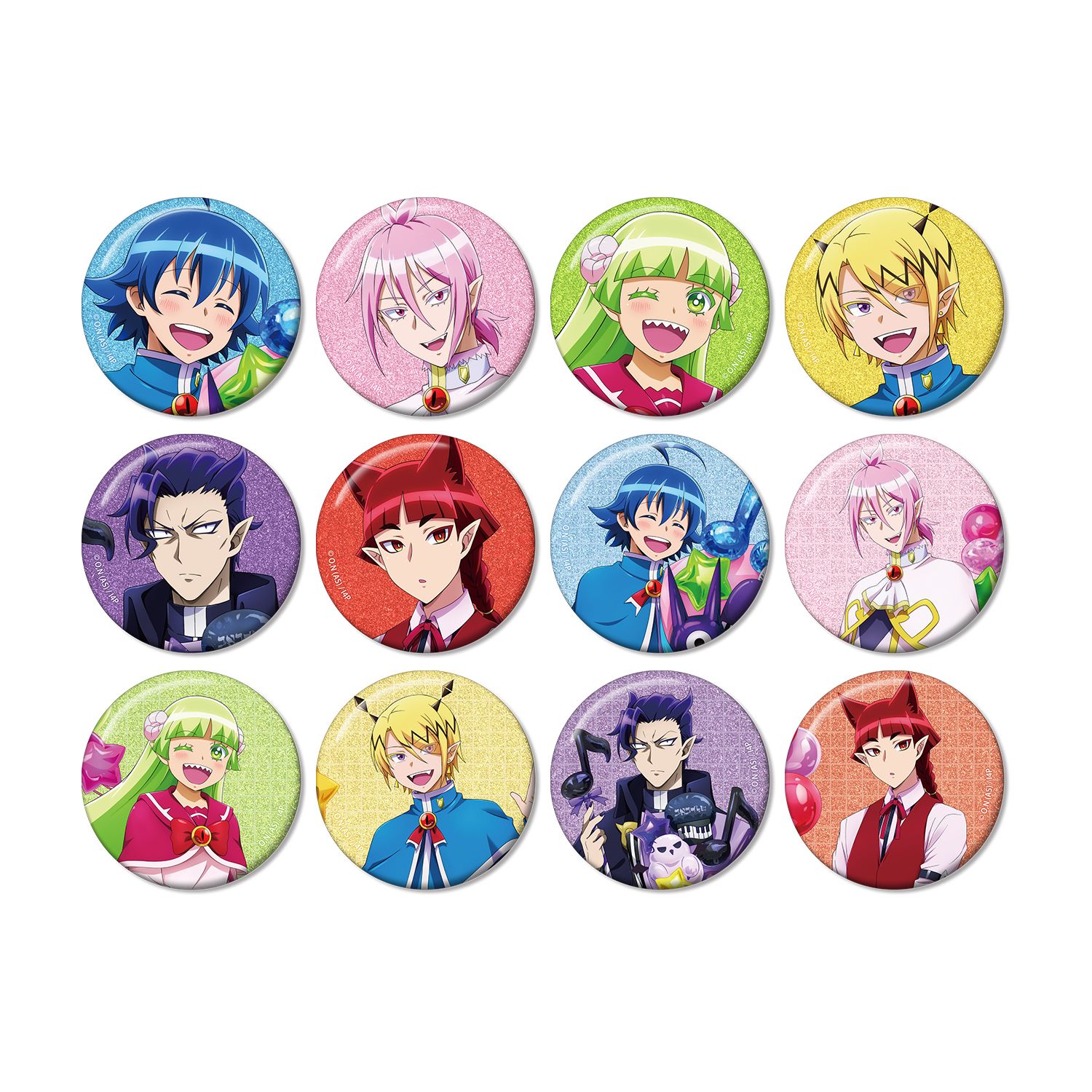 アニメ「魔入りました!入間くん」 描き下ろし 音符バルーンver. トレーディンググリッター缶バッジ(単位/単品) 画像 2 | AniSmile
