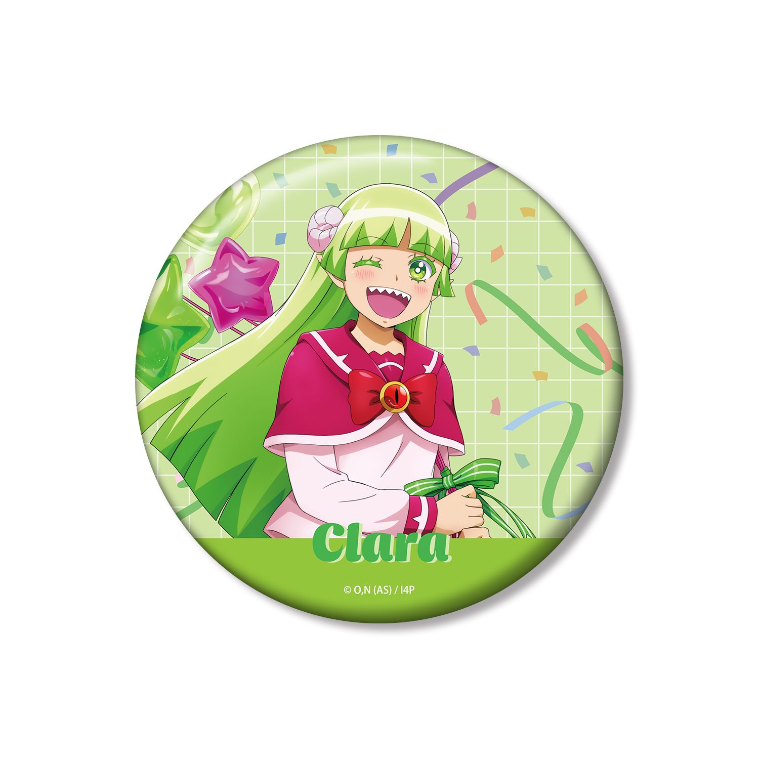 アニメ「魔入りました!入間くん」 描き下ろし ウァラク・クララ 音符バルーンver. 100mm缶バッジ 画像 2 | AniSmile