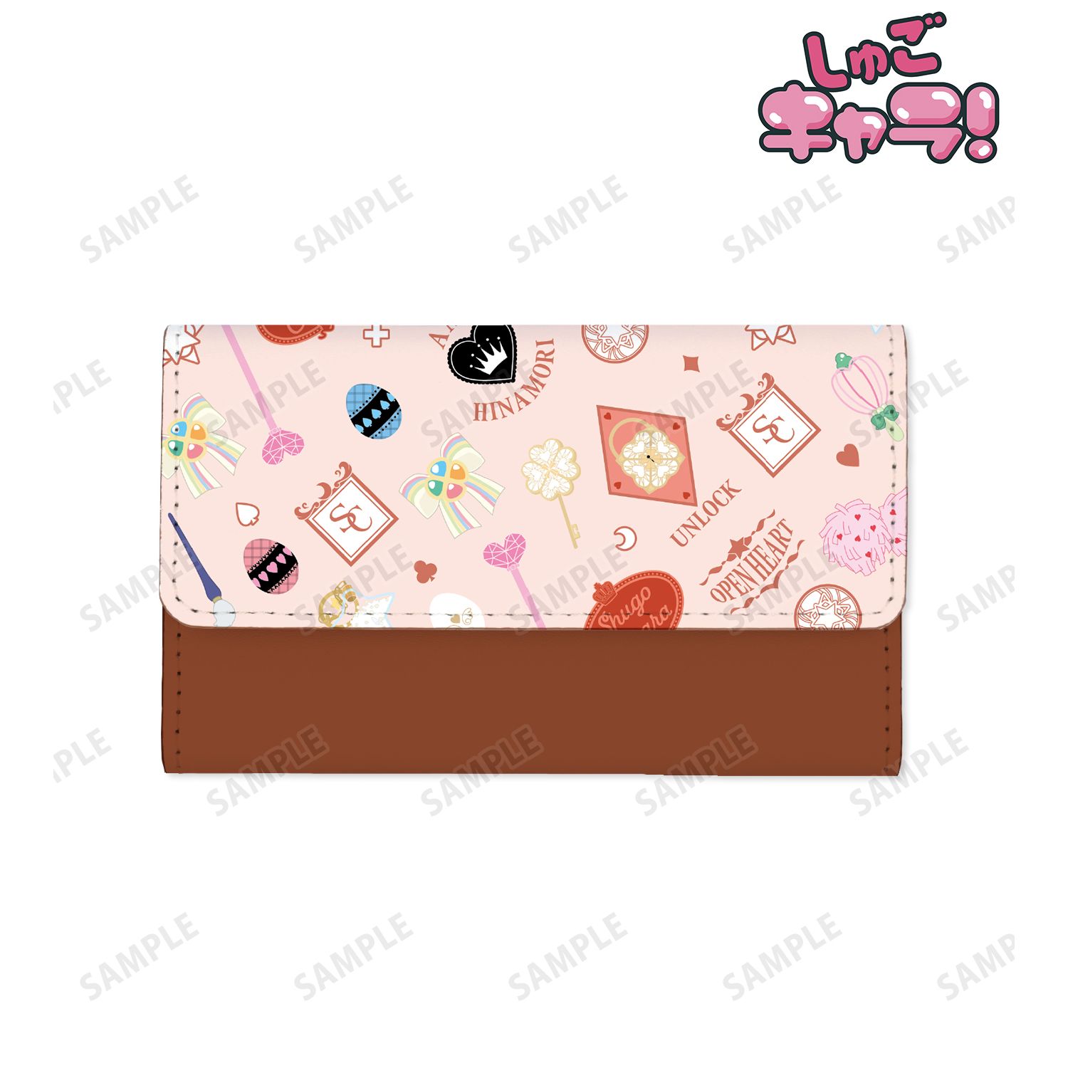 『しゅごキャラ!』 モチーフ柄 キーケース ピンク 画像 2 | AniSmile