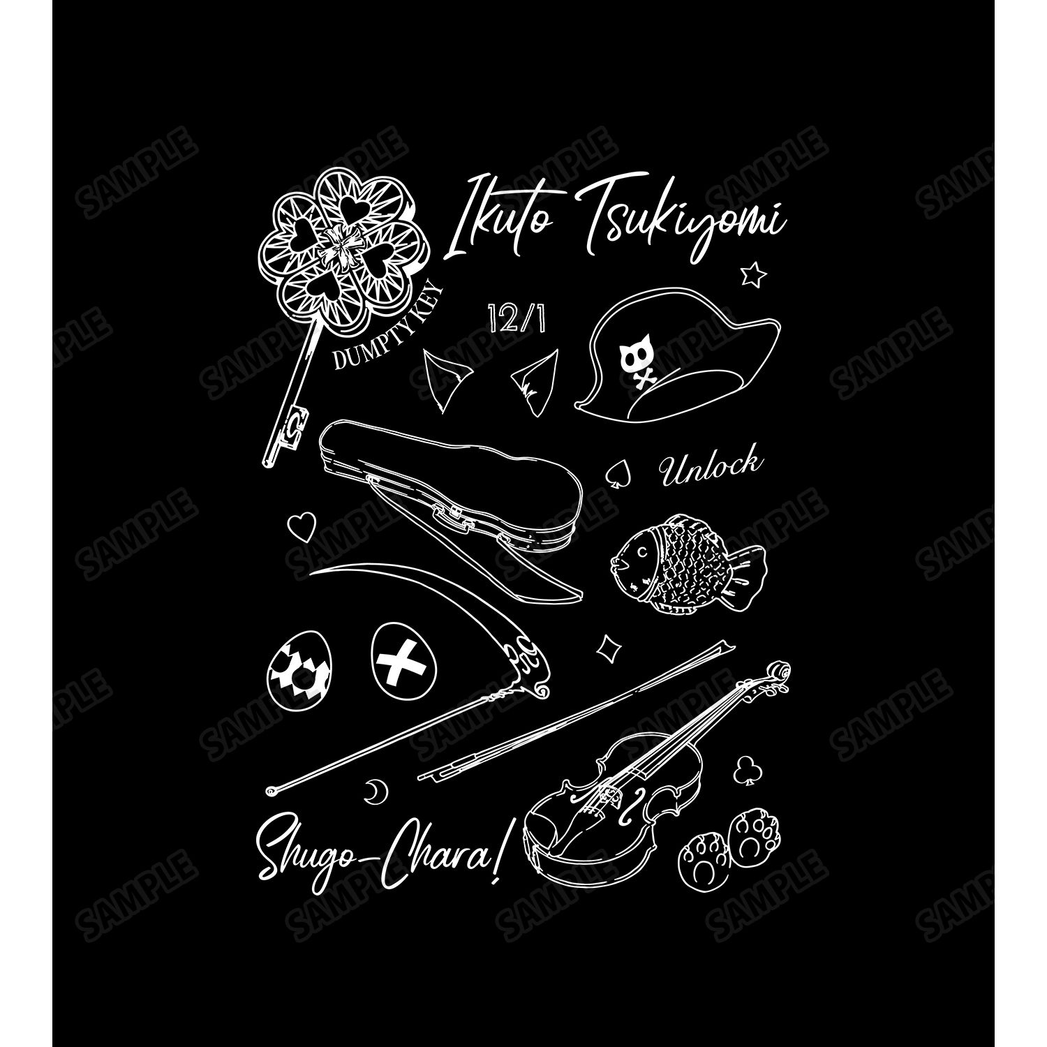 『しゅごキャラ!』 月詠幾斗 Ani-Sketch Tシャツメンズ(サイズ/L) 画像 3 | AniSmile