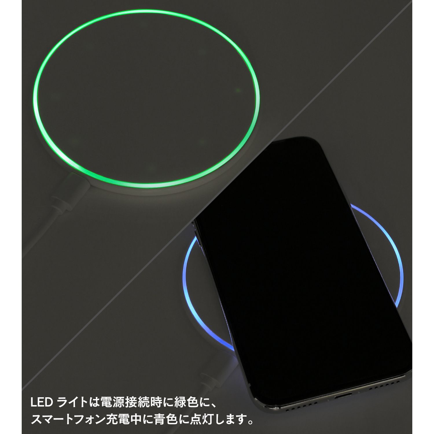 『しゅごキャラ!』 モチーフ柄 サークル型Qi対応充電器 ピンク 画像 5 | AniSmile