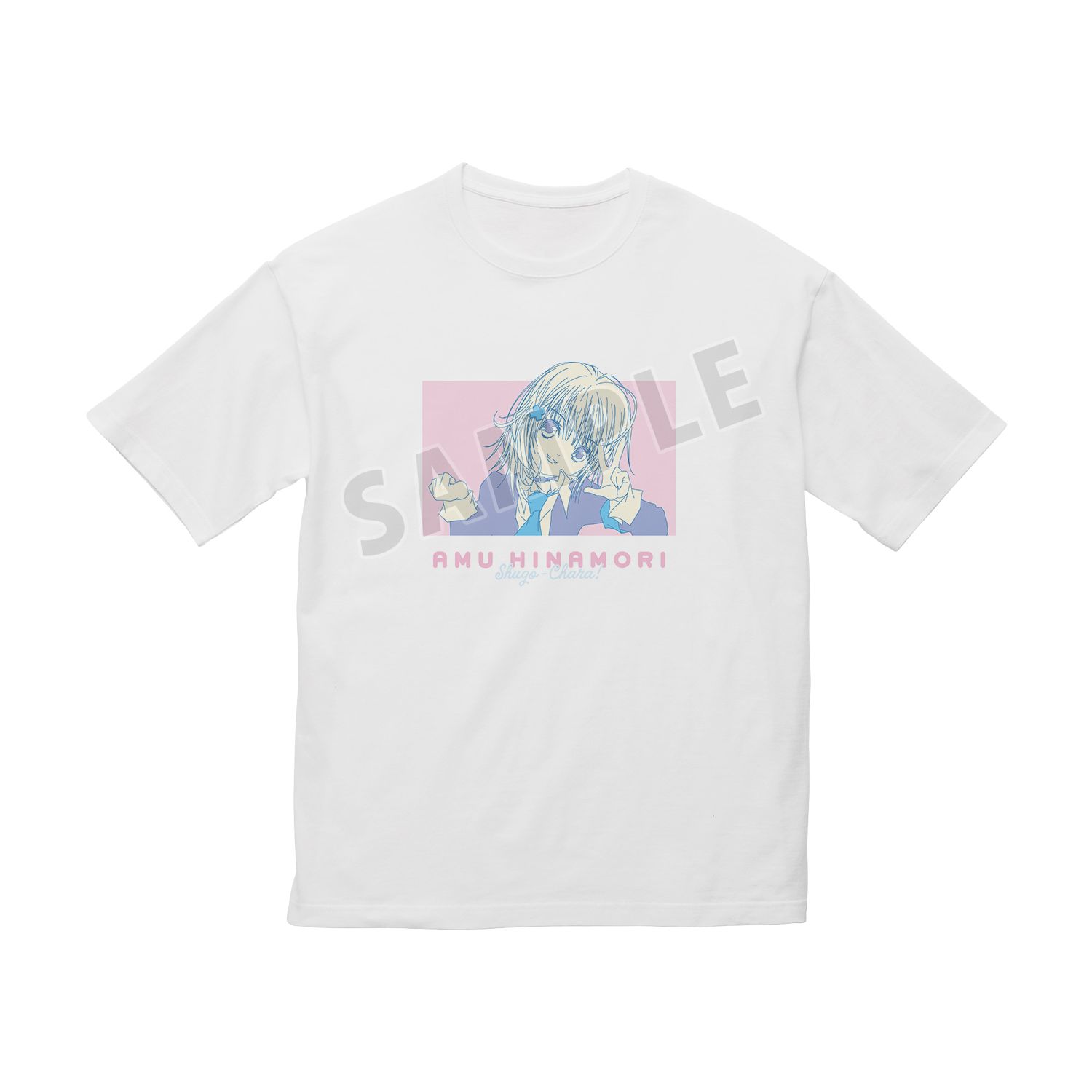 『しゅごキャラ!』 日奈森あむ BIGシルエットTシャツユニセックス(サイズ/L) - 公式商品画像 | AniSmile