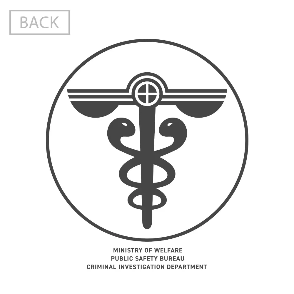 『劇場版 PSYCHO-PASS サイコパス PROVIDENCE』 公安局 Tシャツ Ver.2.0/WHITE-L 画像 3 | AniSmile