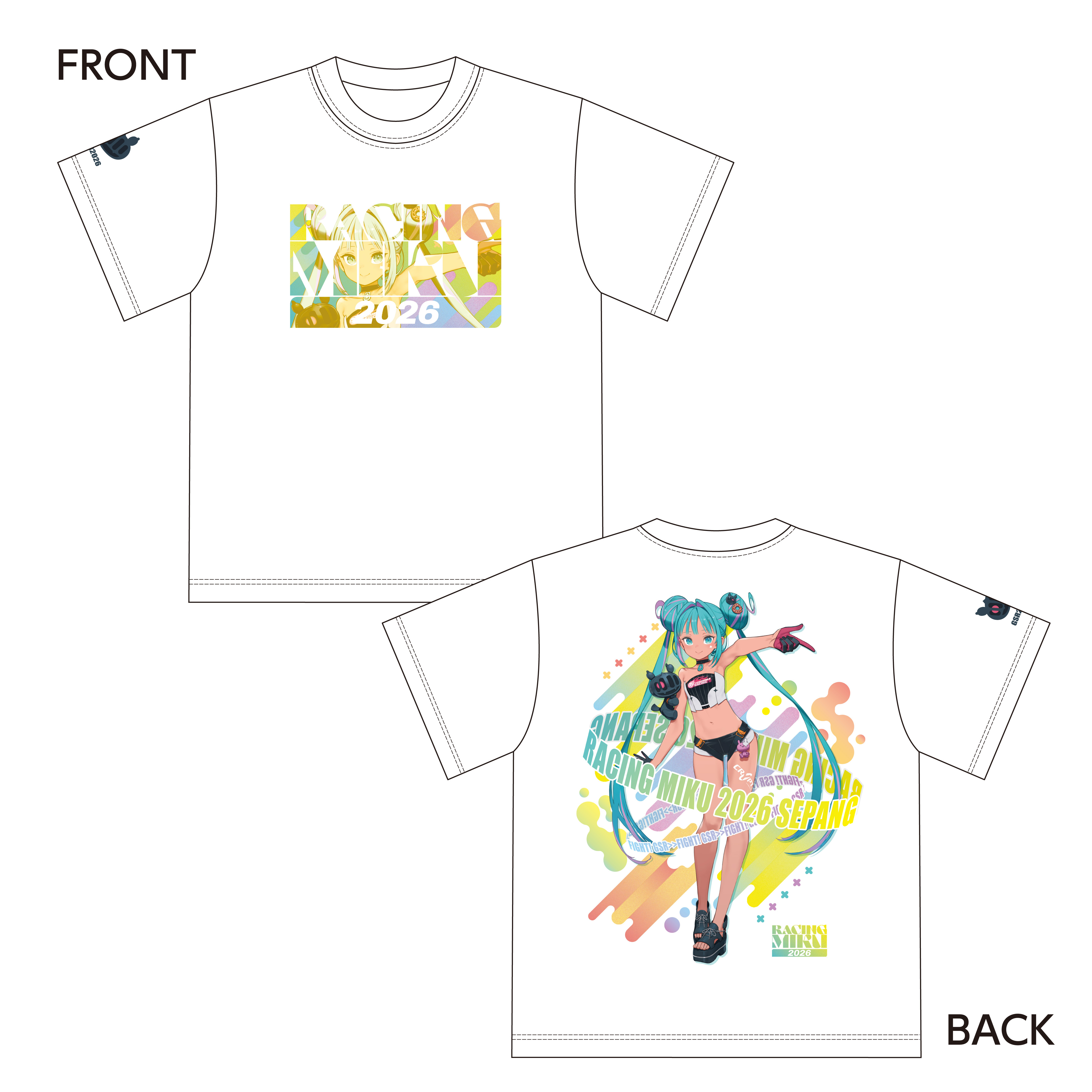 レーシングミク 2026 セパンVer. Tシャツ(Lサイズ) 画像 2 | AniSmile