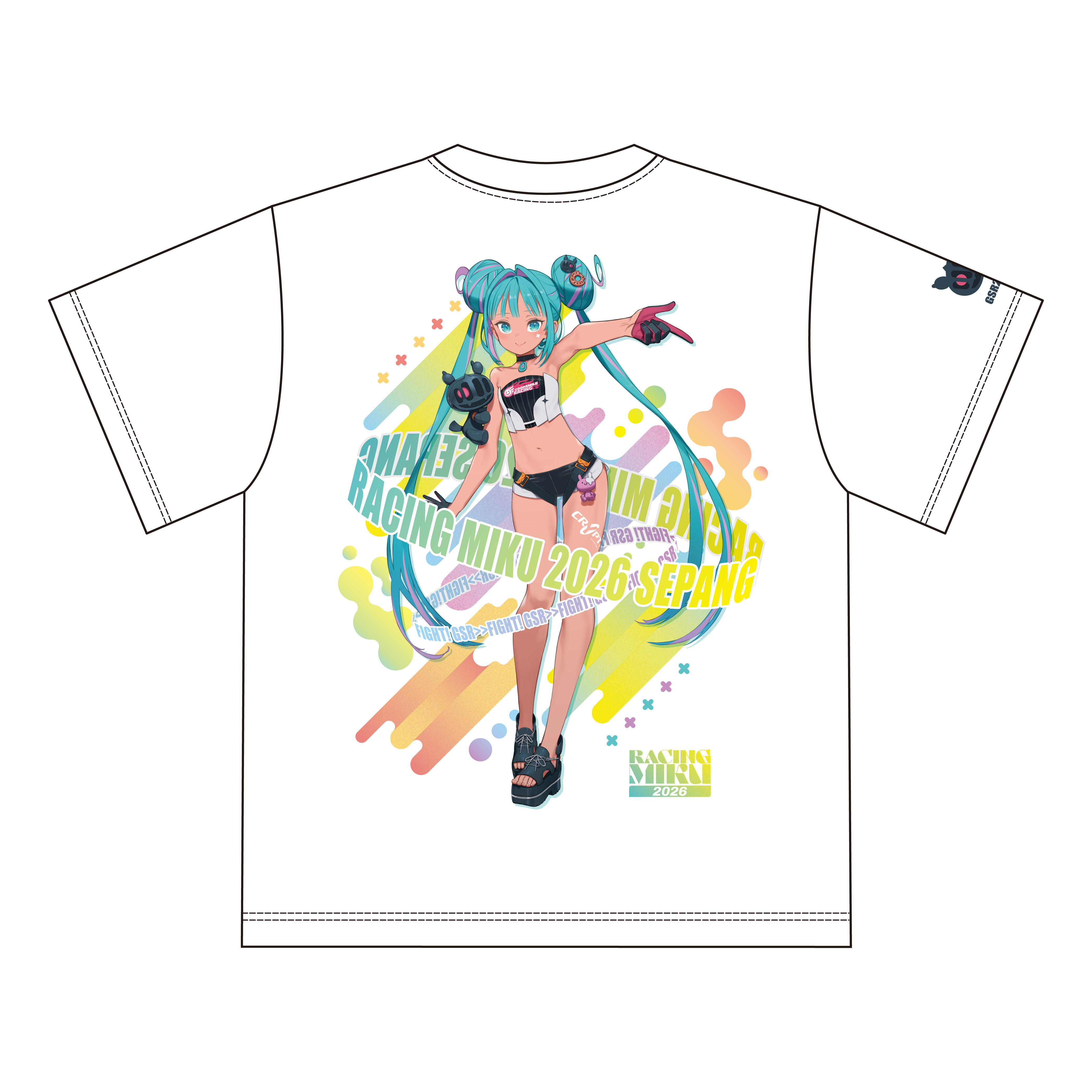 レーシングミク 2026 セパンVer. Tシャツ(Lサイズ) 画像 3 | AniSmile