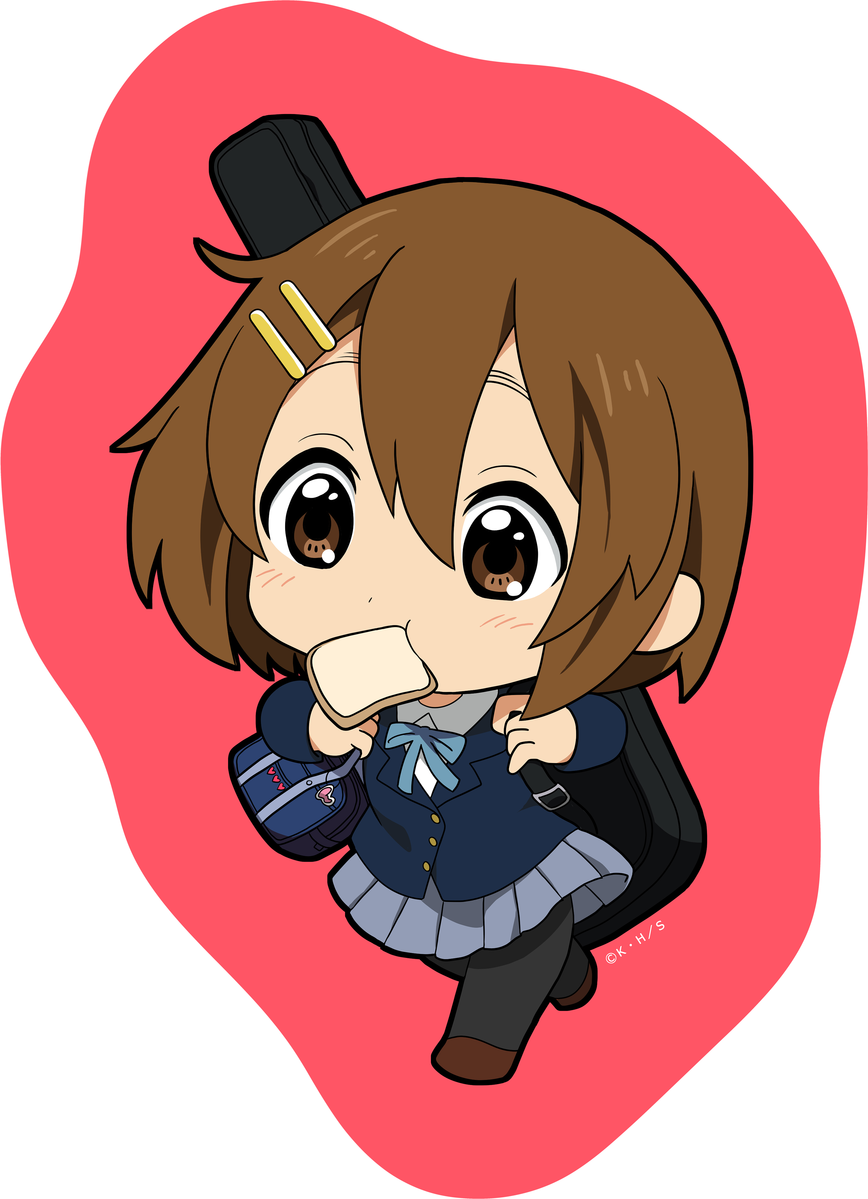 けいおん! 【描き起こし】ダイカットブランケット 唯 - 公式商品画像 | AniSmile