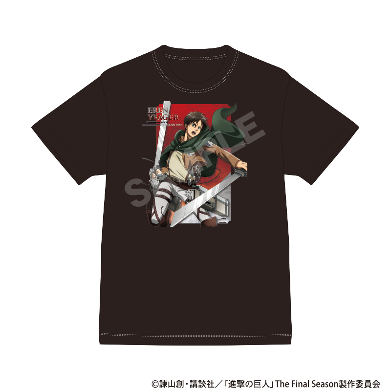 進撃の巨人 Tシャツ エレン アクション - 公式商品画像 | AniSmile