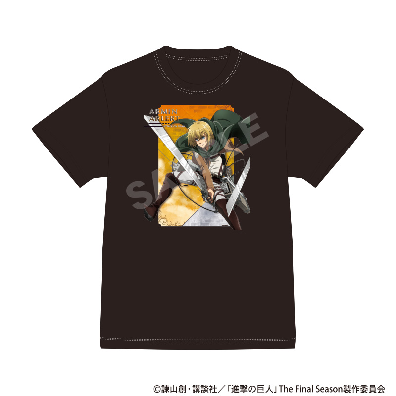 進撃の巨人 Tシャツ アルミン アクション - 公式商品画像 | AniSmile
