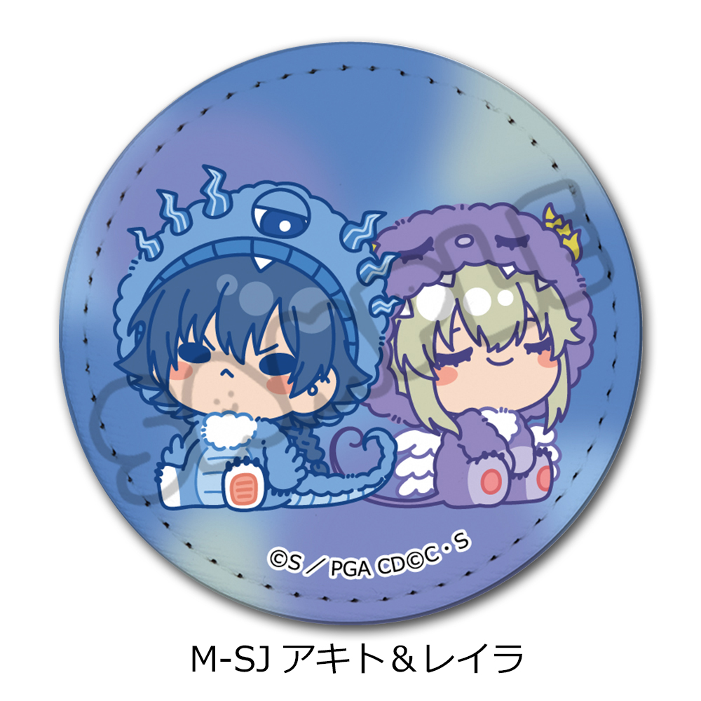『コードギアス 亡国のアキト』第2弾 レザーバッジ(丸形) M-SJ (アキト&レイラ) - 公式商品画像 | AniSmile