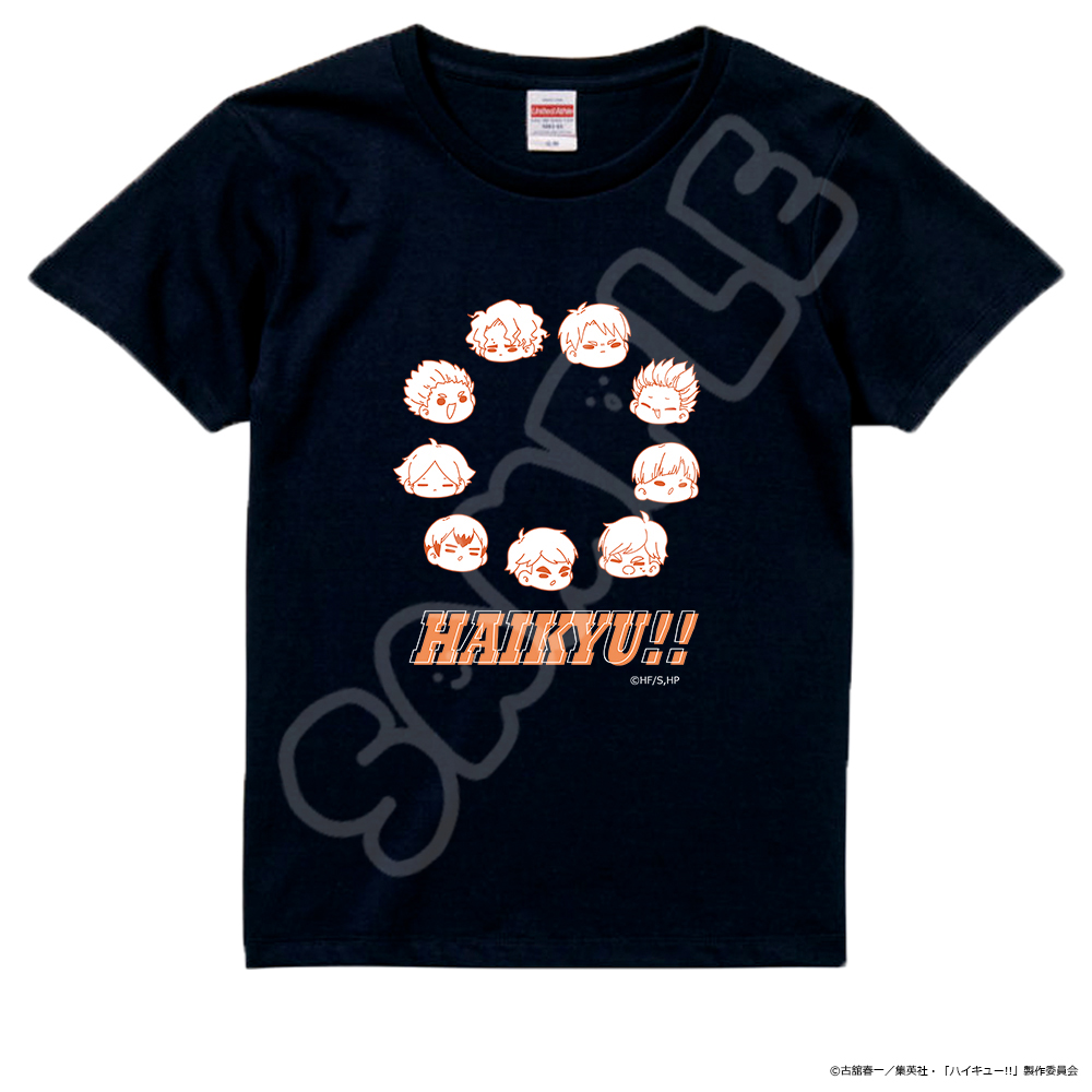 「ハイキュー!!」第11弾 Tシャツ M-EA(集合) ブラック Sサイズ 画像 2 | AniSmile