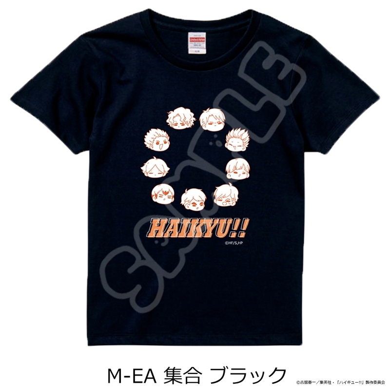 「ハイキュー!!」第11弾 Tシャツ M-EA(集合) ブラック XLサイズ - 公式商品画像 | AniSmile