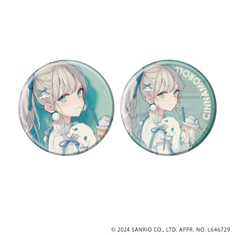 缶バッジ2個セット「赤倉×サンリオキャラクターズ」02/シナモロール(描き下ろしイラスト) - 公式商品画像 | AniSmile