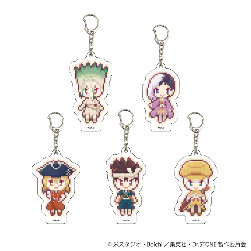 アクリルキーホルダー「Dr.STONE」07/ブラインド(全5種)(ドット絵イラスト) - 公式商品画像 | AniSmile