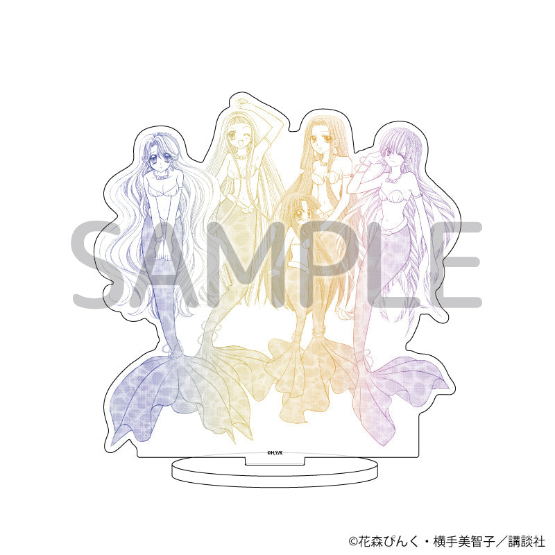 アクリルスタンド「マーメイドメロディーぴちぴちピッチ」08/かれん&ノエル&ココ&星羅&沙羅(公式イラスト) - official product image | AniSmile
