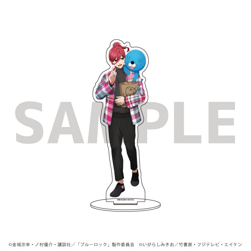 キャラアクリルフィギュア「TVアニメ『ブルーロック』×『ぼのぼの』」06/千切 豹馬&ぼのぼの(描き下ろしイラスト) - 公式商品画像 | AniSmile