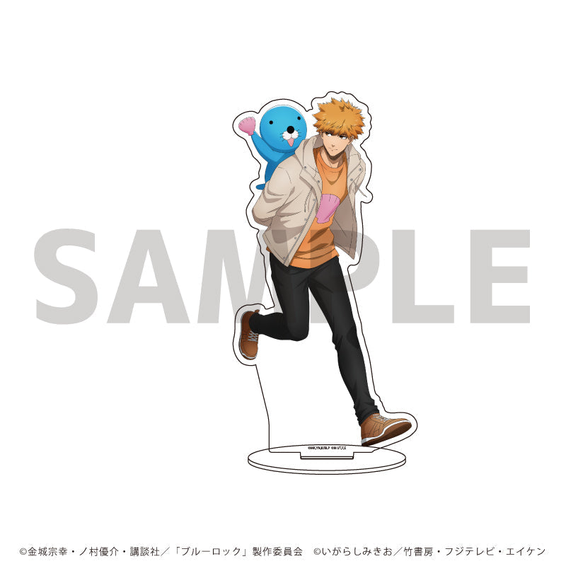 キャラアクリルフィギュア「TVアニメ『ブルーロック』×『ぼのぼの』」05/國神 錬介&ぼのぼの(描き下ろしイラスト) - 公式商品画像 | AniSmile