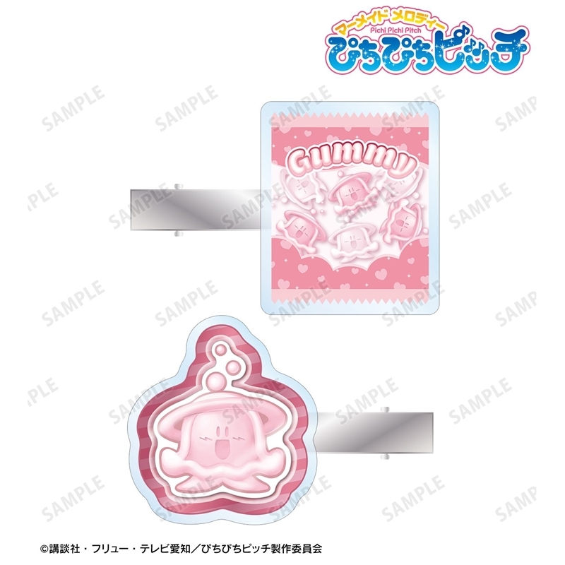 アニメ「ぴちぴちピッチ」 くらちゃん petit-sserie アクリルヘアクリップ2個セット 画像 2 | AniSmile