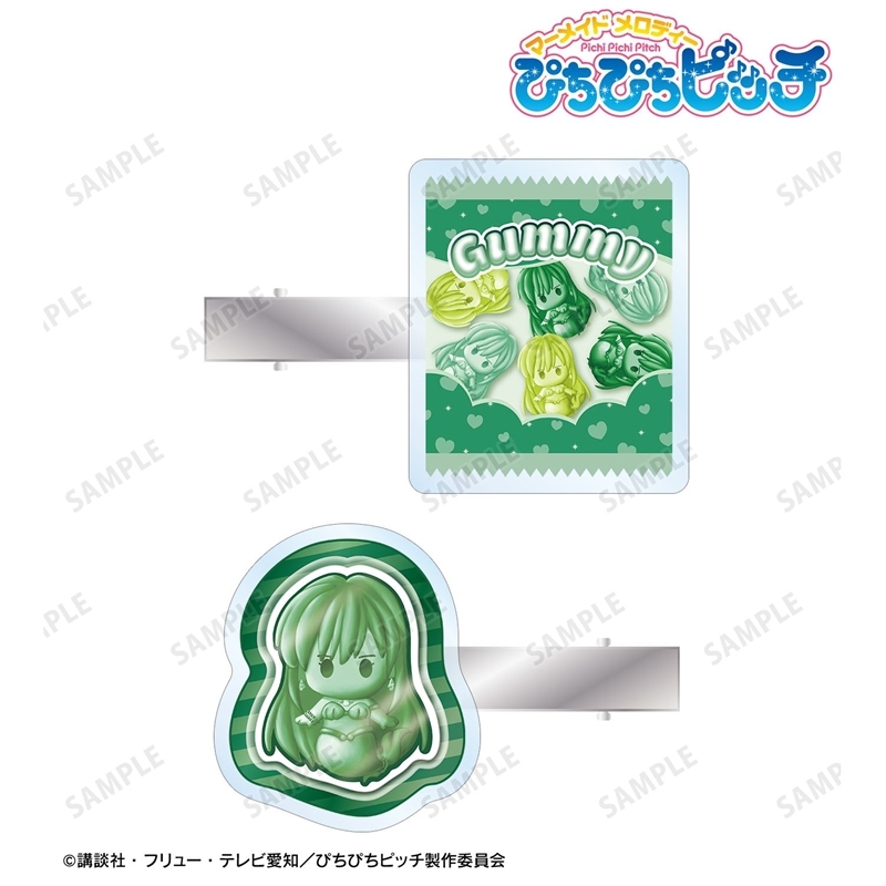 アニメ「ぴちぴちピッチ」 リナ petit-sserie アクリルヘアクリップ2個セット 画像 2 | AniSmile